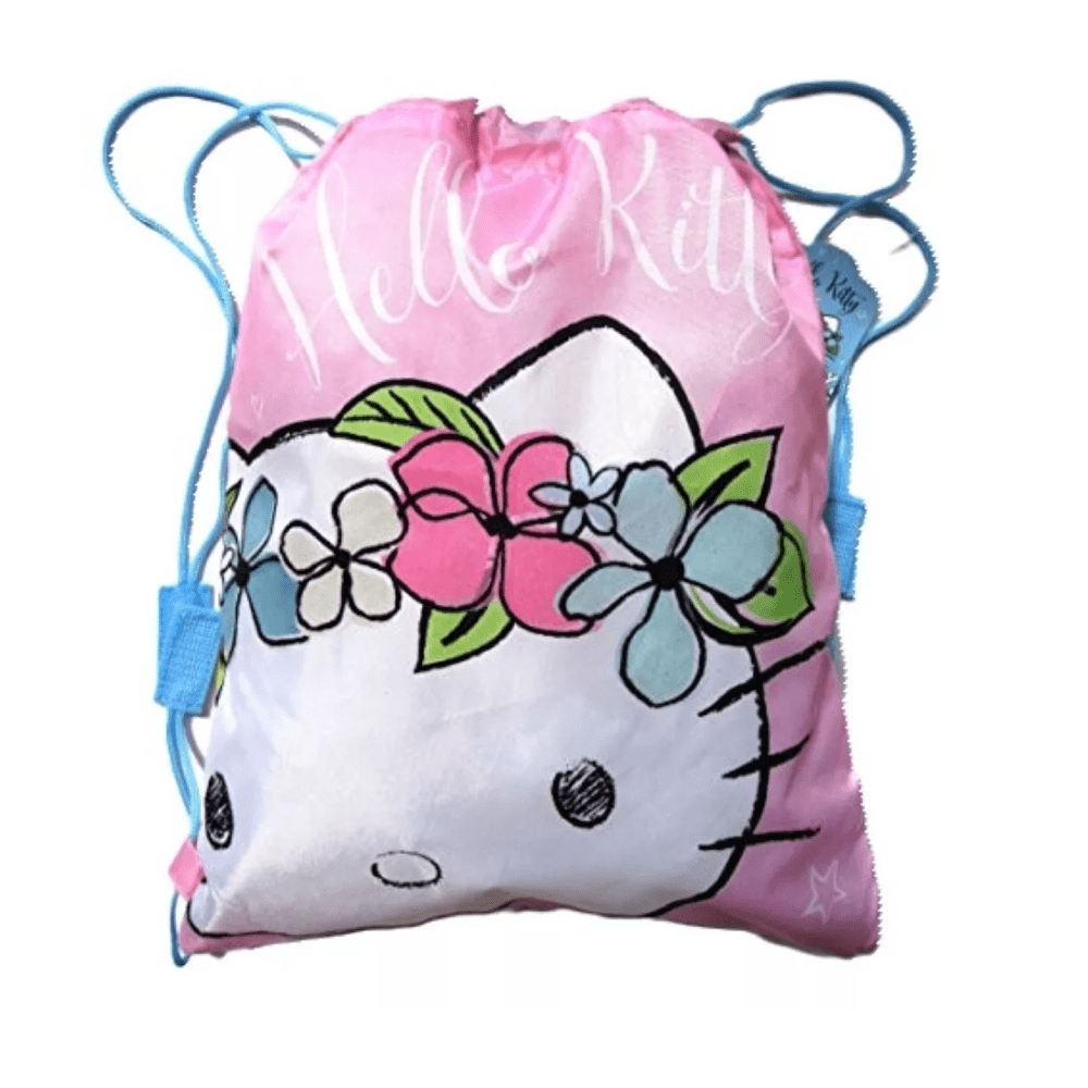 Hello Kitty Botanical Trainer Bag Swim Bag Drawstring Handles - PartyErasers