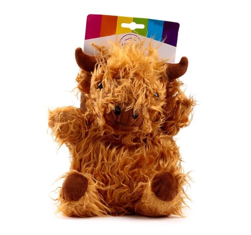Highland Coo Cow Microwavable Plush Lavender Heat Pack - PartyErasers