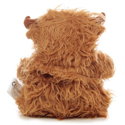 Highland Coo Cow Microwavable Plush Lavender Heat Pack - PartyErasers