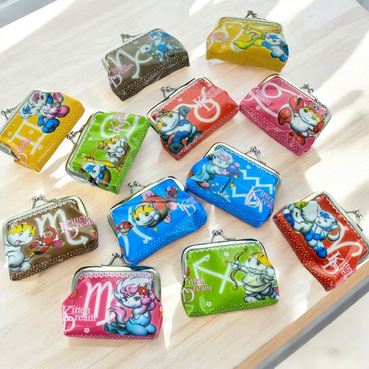Horoscope Zodiac Sign Mini Coin Purse Party Bag Filler Little Gift (Choose 4) - PartyErasers