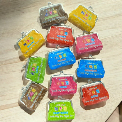 Horoscope Zodiac Sign Mini Coin Purse Party Bag Filler Little Gift (Choose 4) - PartyErasers