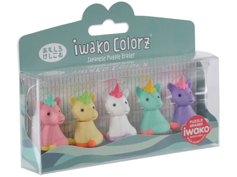 IWAKO Colorz Japanese Puzzle Erasers Set - PartyErasers