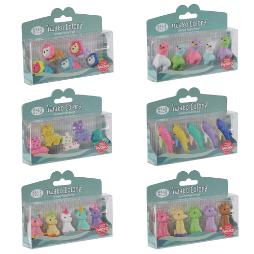 IWAKO Colorz Japanese Puzzle Erasers Set - PartyErasers