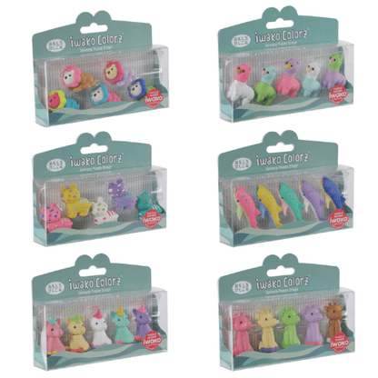 IWAKO Colorz Japanese Puzzle Erasers Set - PartyErasers