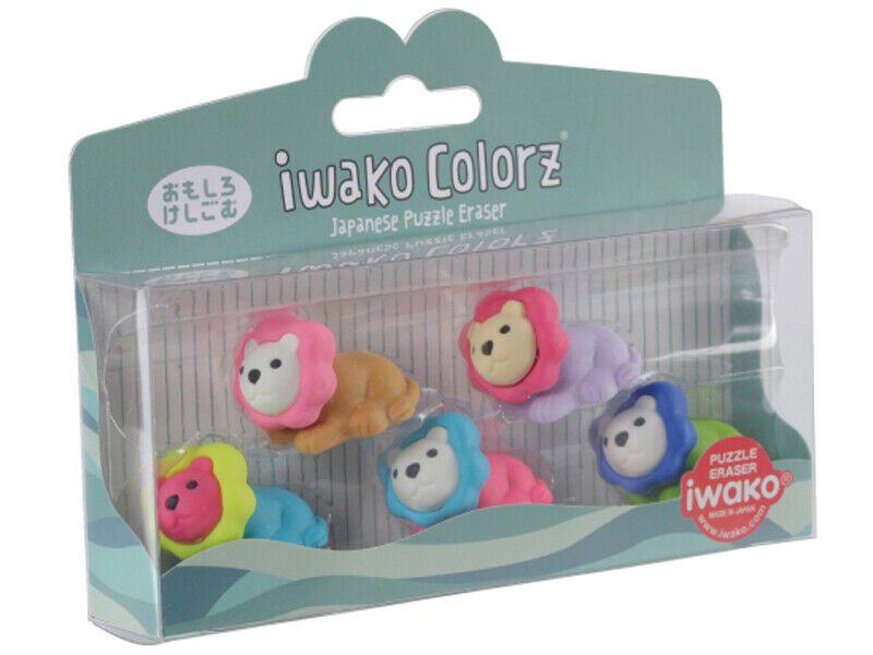IWAKO Colorz Japanese Puzzle Erasers Set - PartyErasers