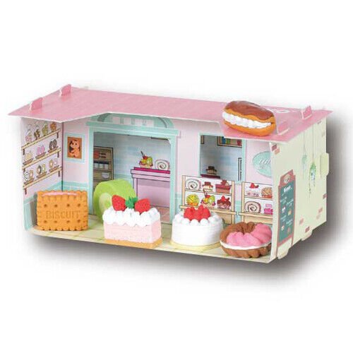 Iwako Japanese Eraser DIY Craft House Set Animals, Dinosaur, Stationery, Dessert - PartyErasers