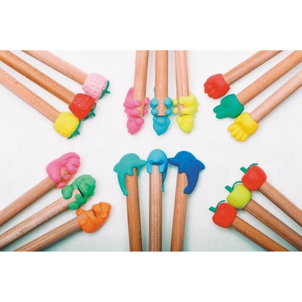 Iwako Japanese Puzzle Eraser - 3 Mini Pencil Tops - PartyErasers