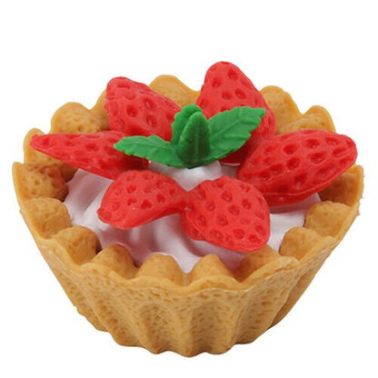 Iwako Japanese Puzzle Eraser - Cake, Cream Puff and Fruit Tart - PartyErasers