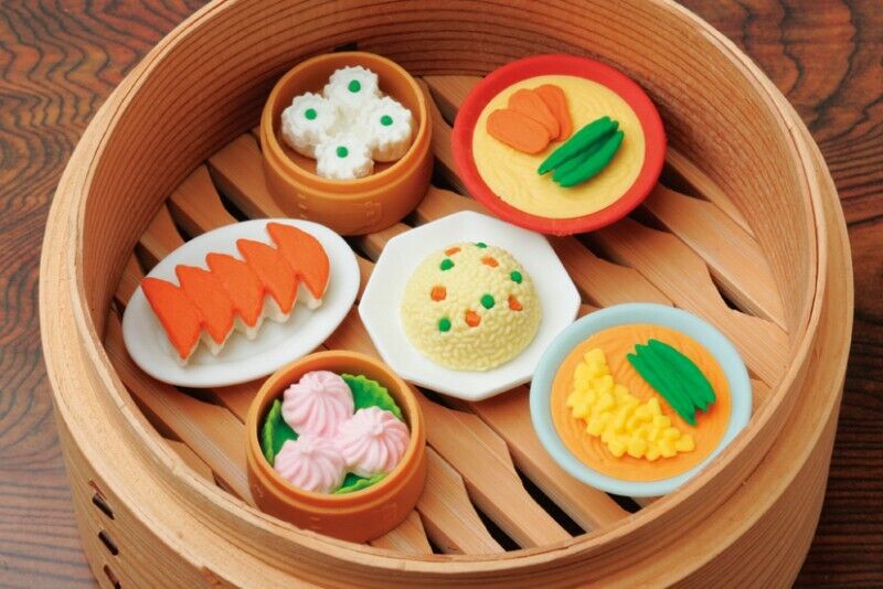 Iwako Japanese Puzzle Eraser - Chinese Food Dim Sum - PartyErasers