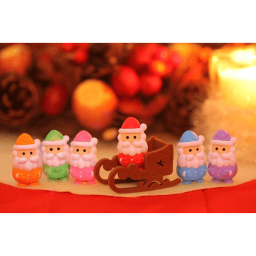 Iwako Japanese Puzzle Eraser - Christmas Santa - PartyErasers