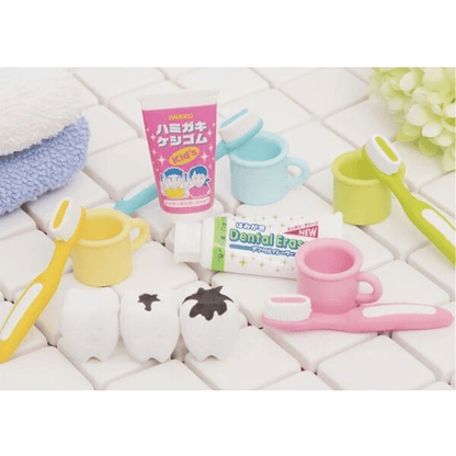 Iwako Japanese Puzzle Eraser - Dental Toothbrush, Toothpaste and Teeth - PartyErasers