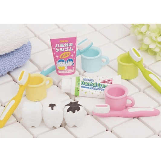 Iwako Japanese Puzzle Eraser - Dental Toothbrush, Toothpaste and Teeth - PartyErasers