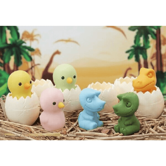 Iwako Japanese Puzzle Eraser - Dinosaur Eggs - PartyErasers