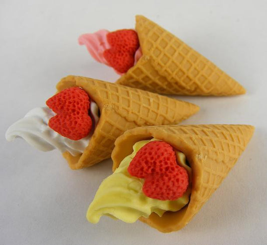 Iwako Japanese Puzzle Eraser - Macaron, Wafflecone, French Doughnut - PartyErasers