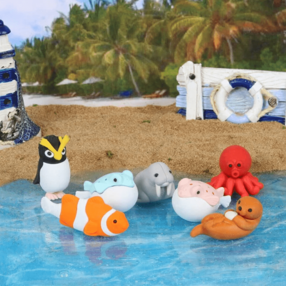 IWAKO Japanese Puzzle Eraser - Marine Animals 2 - PartyErasers