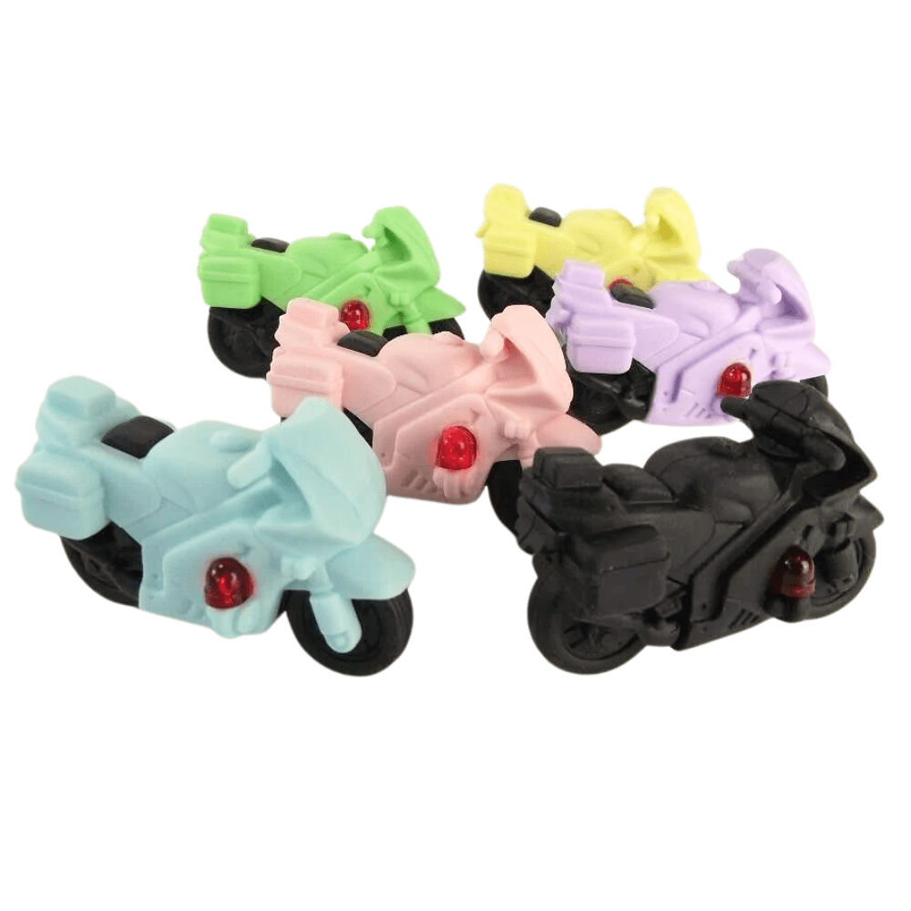Iwako Japanese Puzzle Eraser - Motorcycle, Motorbike - PartyErasers