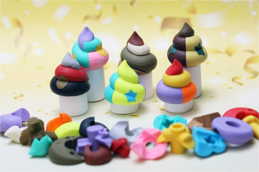 Iwako Japanese Puzzle Eraser - Poop - PartyErasers