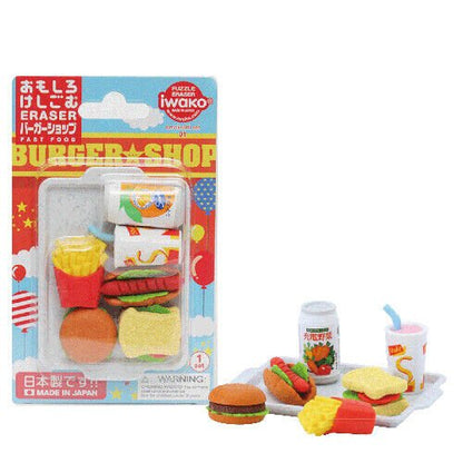 IWAKO Japanese Puzzle Eraser Rubbers Blister Set - Food Collections - PartyErasers