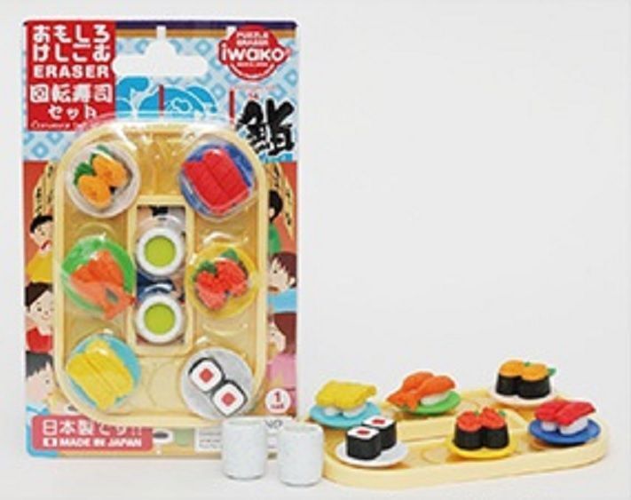 IWAKO Japanese Puzzle Eraser Rubbers Blister Set - Food Collections - PartyErasers