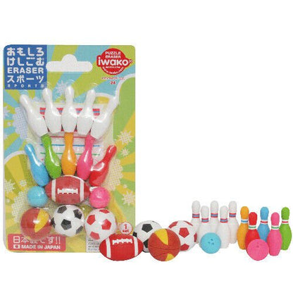 IWAKO Japanese Puzzle Eraser Rubbers Blister Set - Toys and Others Collections - PartyErasers