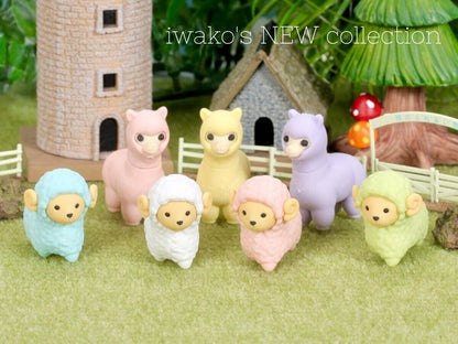 Iwako Japanese Puzzle Eraser - Sheep and Llama - PartyErasers