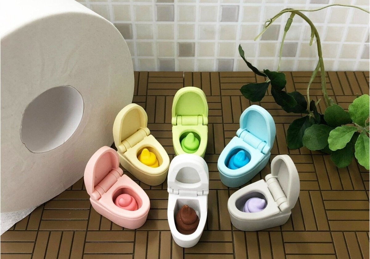 Iwako Japanese Puzzle Eraser - Toilet (Poop) - PartyErasers