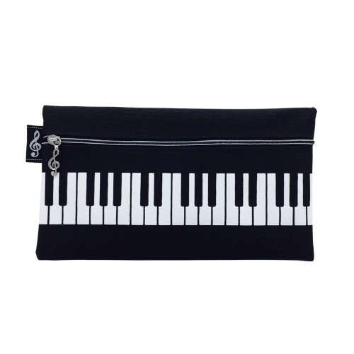 Keyboard Zipper Pencil Case Piano Keys Keyboard Music School - PartyErasers