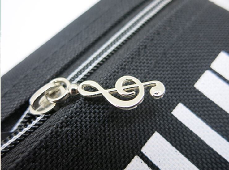 Keyboard Zipper Pencil Case Piano Keys Keyboard Music School - PartyErasers