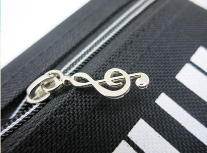 Keyboard Zipper Pencil Case Piano Keys Keyboard Music School - PartyErasers