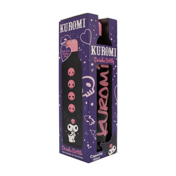 Kuromi Steel Bottle 700ml - PartyErasers