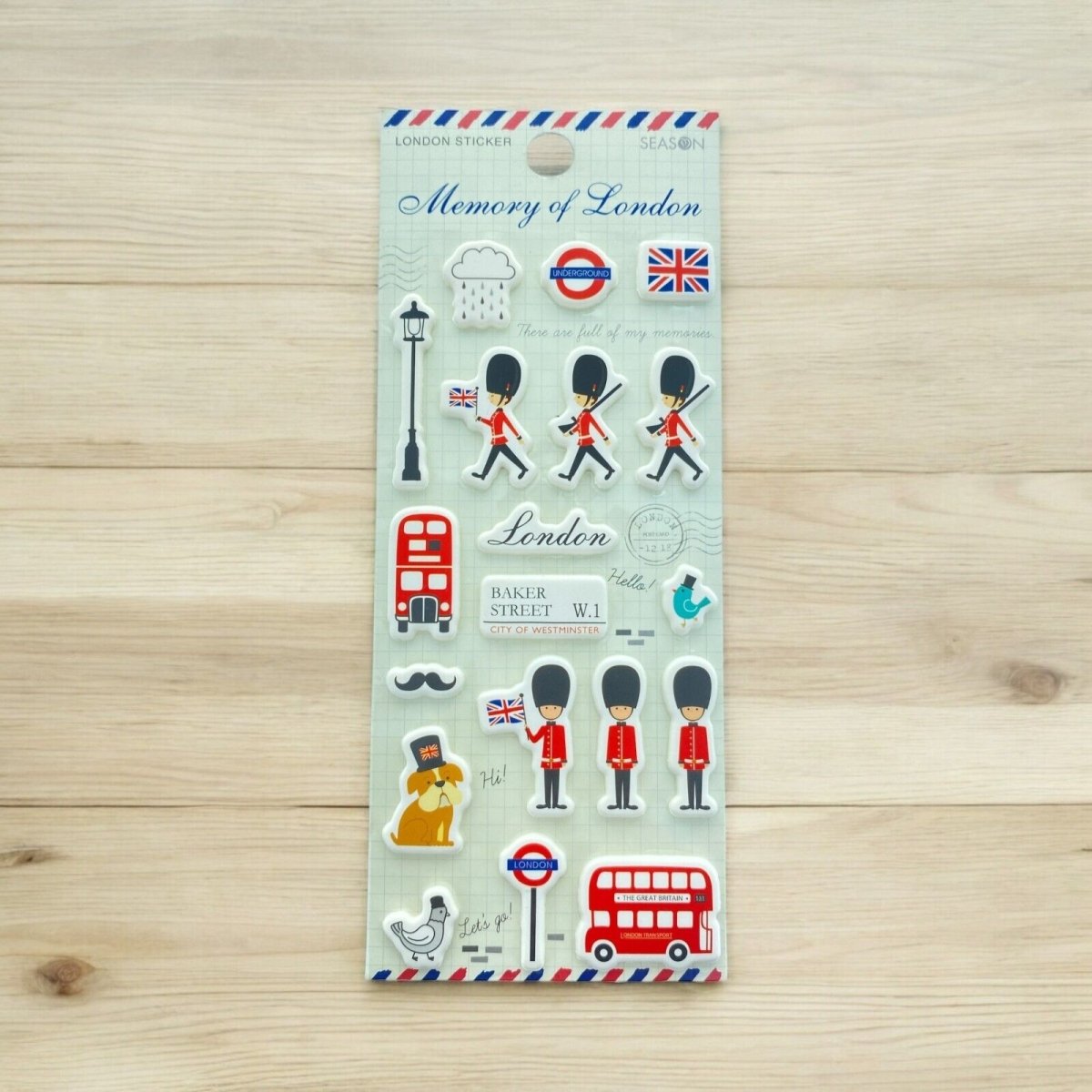 London Foam Stickers Self Adhesive Children's Fun Crafts Card Making 2 stickers - PartyErasers