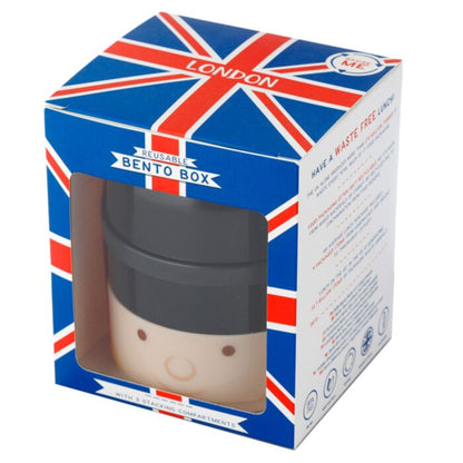 London Guardsman Stacked Round Bento Lunch Box - PartyErasers