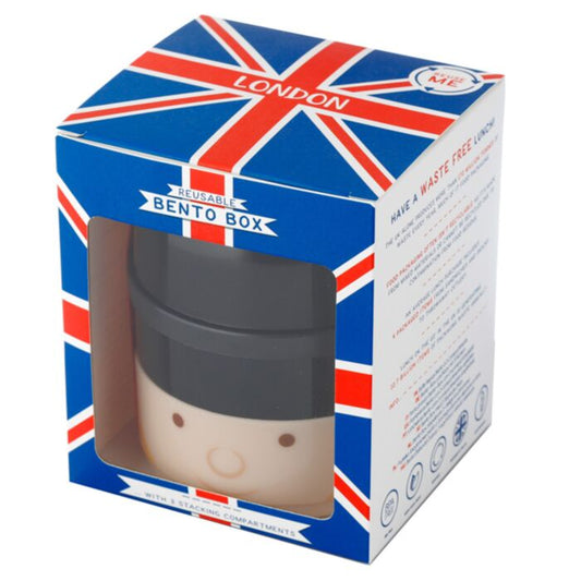 London Guardsman Stacked Round Bento Lunch Box - PartyErasers