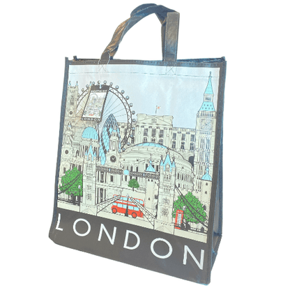 London Souvenir Bags Tote Shopping Bag - London Eye - PartyErasers