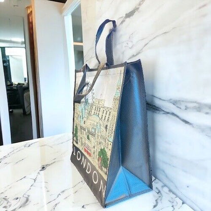London Souvenir Bags Tote Shopping Bag - London Eye - PartyErasers
