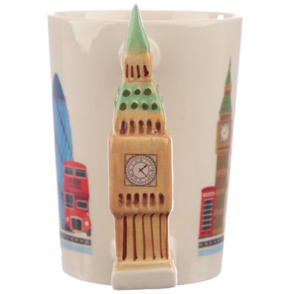 London Souvenir Big Ben Ceramic Shaped Handle Mug - PartyErasers