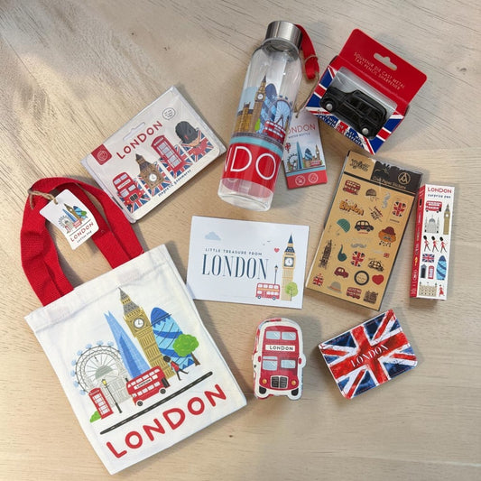 London Souvenir Gift Box | British Landmark Keepsake Set - PartyErasers