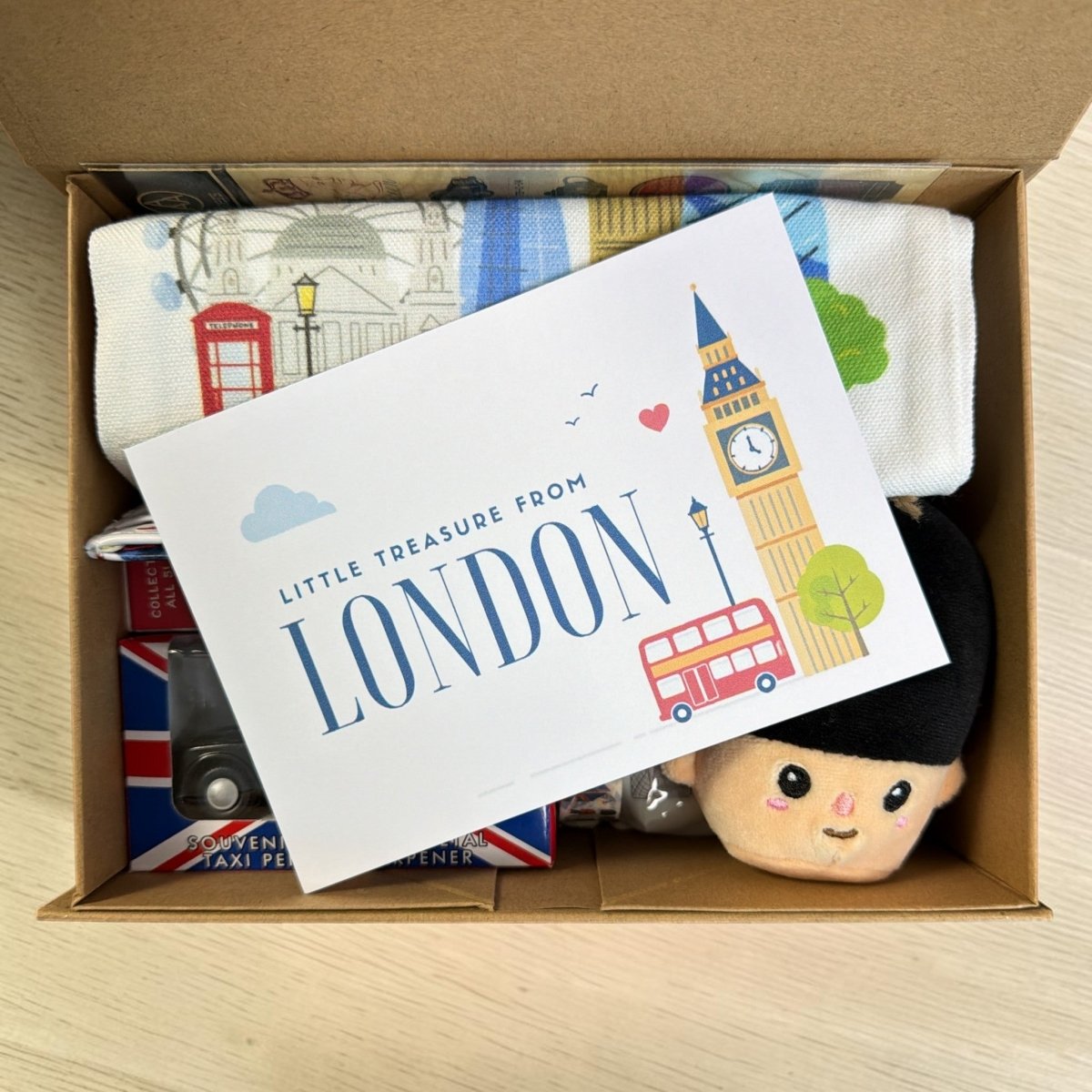London Souvenir Gift Box for Kids – Big Ben Plush, Tote Bag, Landmarks - PartyErasers