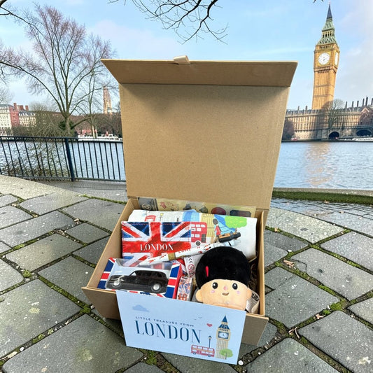 London Souvenir Gift Box for Kids – Big Ben Plush, Tote Bag, Landmarks - PartyErasers