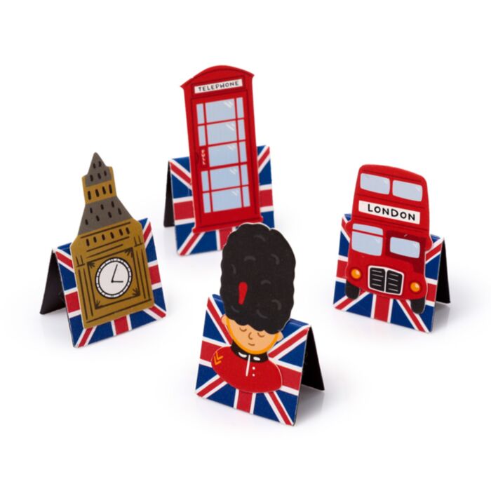 London Souvenir Shaped Magnetic Bookmark Set - PartyErasers