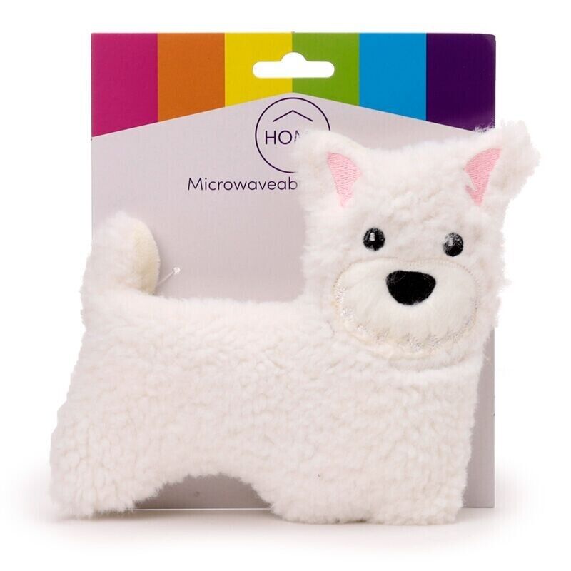 Microwavable Plush Wheat and Lavender Heat Pack - Westie Dog 17cm Warm & Cuddly - PartyErasers