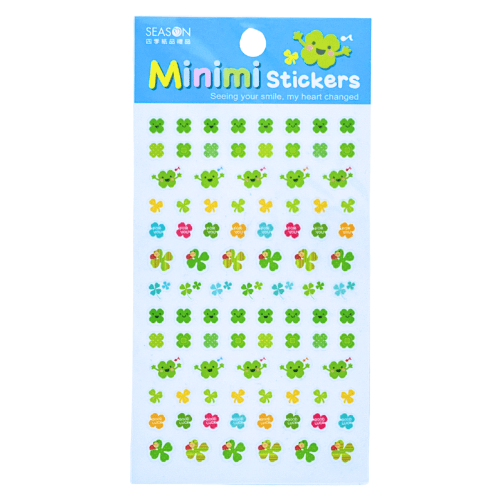 Mini Animals, Lucky Clovers, Desserts Stickers or Party Bag, Scrapbook, School - PartyErasers