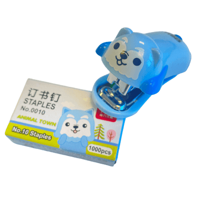 Mini Cute Animal Desktop Stapler with 1000PCS Staples for Office School Home - PartyErasers