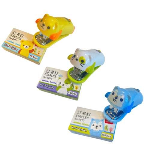 Mini Cute Animal Desktop Stapler with 1000PCS Staples for Office School Home - PartyErasers
