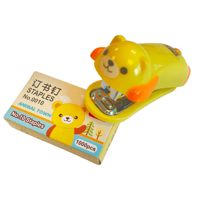 Mini Cute Animal Desktop Stapler with 1000PCS Staples for Office School Home - PartyErasers