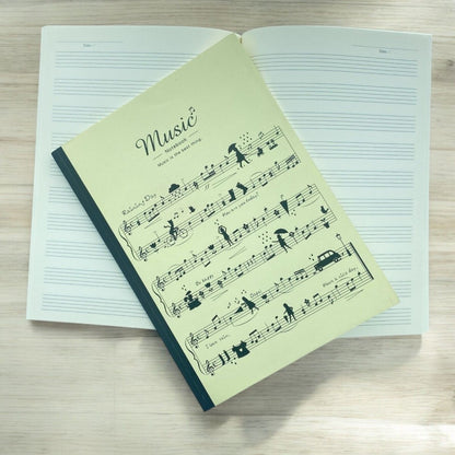Music Manuscript Book 10 or 8 Stave 32 Sheets Blank Sheet Music Notebook - PartyErasers