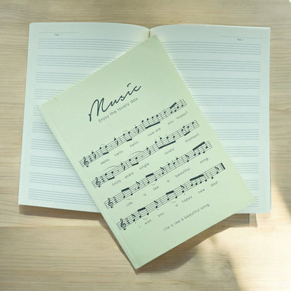 Music Manuscript Book 10 or 8 Stave 32 Sheets Blank Sheet Music Notebook - PartyErasers