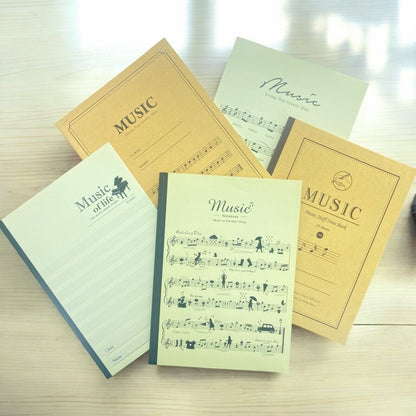 Music Manuscript Book 10 or 8 Stave 32 Sheets Blank Sheet Music Notebook - PartyErasers