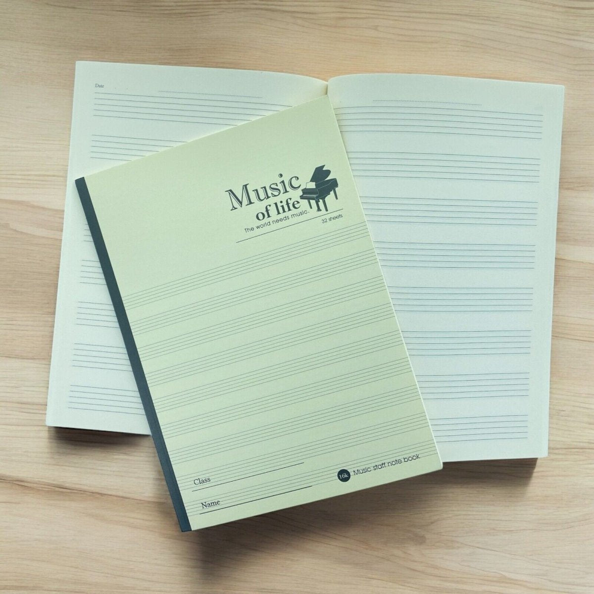Music Manuscript Book 10 or 8 Stave 32 Sheets Blank Sheet Music Notebook - PartyErasers