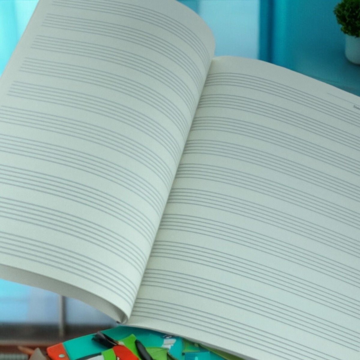 Music Manuscript Book 10 or 8 Stave 32 Sheets Blank Sheet Music Notebook - PartyErasers
